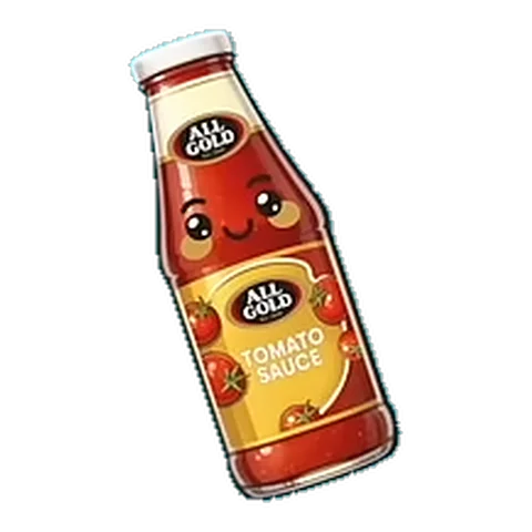 All Gold Tomato Sauce Bottle #ALLGOLD