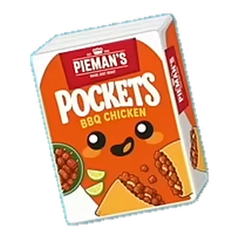 PIEMAN'S BBQ Chicken Pizza Pockets sticker #PIEMANS - Checkers Stickables