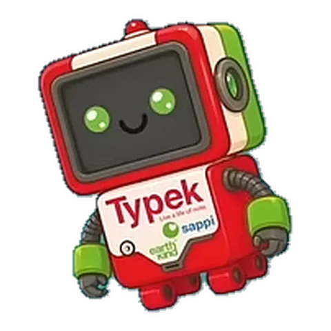 Typek A4 Copy Paper sticker #TYPEK - Checkers Stickables