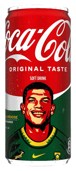 Kurt-Lee Arendse can #ARENDSE - Coca-Cola Be a Bok Fan Cans 2026
