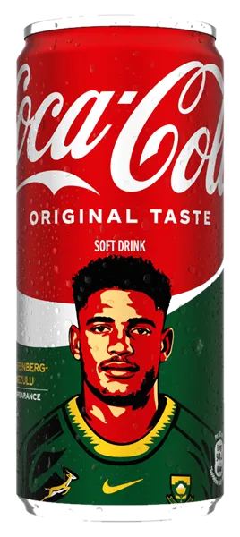 Sacha Feinberg-Mngomezulu can #FEINBERG - Coca-Cola Be a Bok Fan Cans 2026