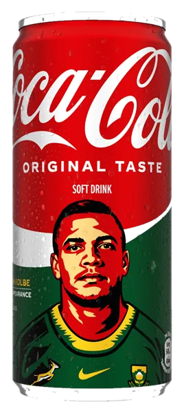 Cheslin Kolbe can #KOLBE - Coca-Cola Be a Bok Fan Cans 2026