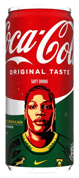 Sinazo Mcatshulwa can #MCATSHULWA - Coca-Cola Be a Bok Fan Cans 2026