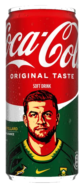 Handre Pollard can #POLLARD - Coca-Cola Be a Bok Fan Cans 2026