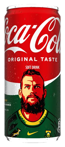 RG Snyman can #SNYMAN - Coca-Cola Be a Bok Fan Cans 2026