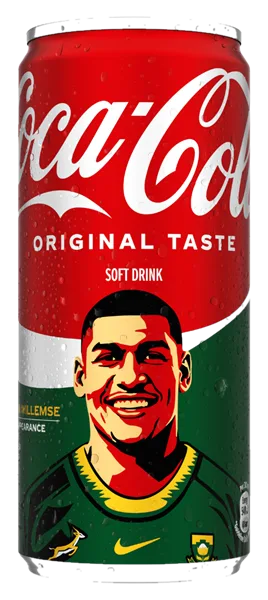 Damian Willemse can #WILLEMSE - Coca-Cola Be a Bok Fan Cans 2026