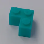 #BRICK-CORNER-TEAL Teal 2x2 Corner Brick