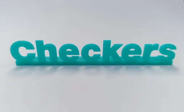 Checkers Logo Sign (Starter Kit part) mini #LOGO - Little Checkers Building Blocks (2019)