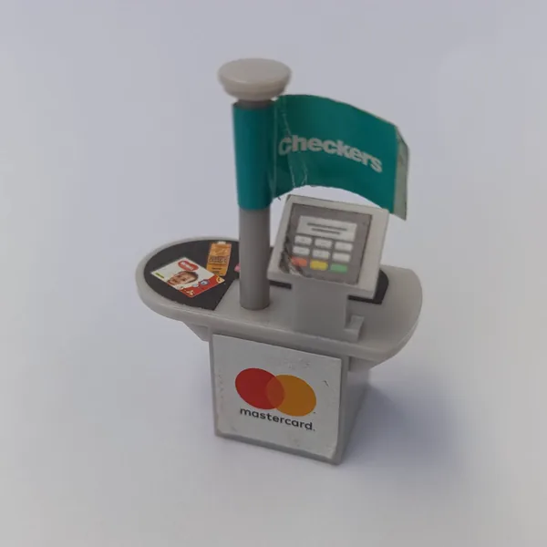 Till Point with Checkers Flag mini #TILL-MASTERCARD - Little Checkers Building Blocks (2019)