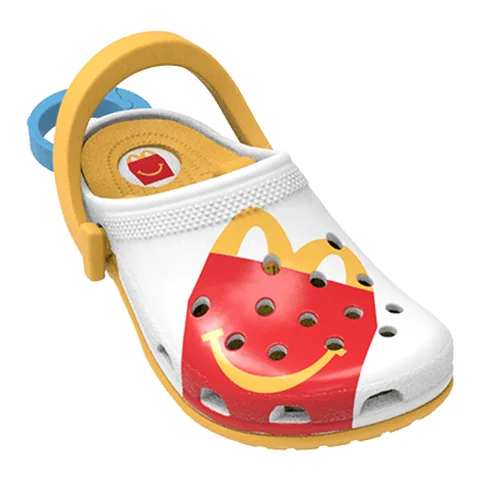 Happy Meal Box Croc (White) mini #BOX-WHITE - McDonald's Crocs Happy Meal Toys