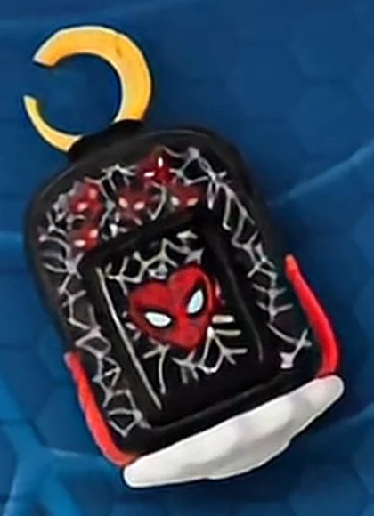 Black Spider-Man Heart Backpack mini #BLACK-HEART - McDonald's Spider-Man Brand New Day Backpacks