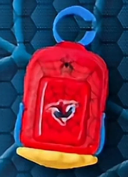Red Spider-Man Backpack mini #RED - McDonald's Spider-Man Brand New Day Backpacks
