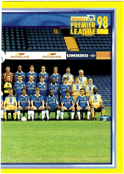 Chelsea Team Photo (right half) sticker #126 - Merlin Premier League 98 Stickers
