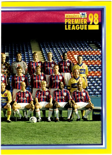 Crystal Palace Team Photo (right half) sticker #174 - Merlin Premier League 98 Stickers