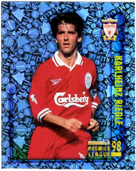 Karlheinz Riedle sticker #336 - Merlin Premier League 98 Stickers