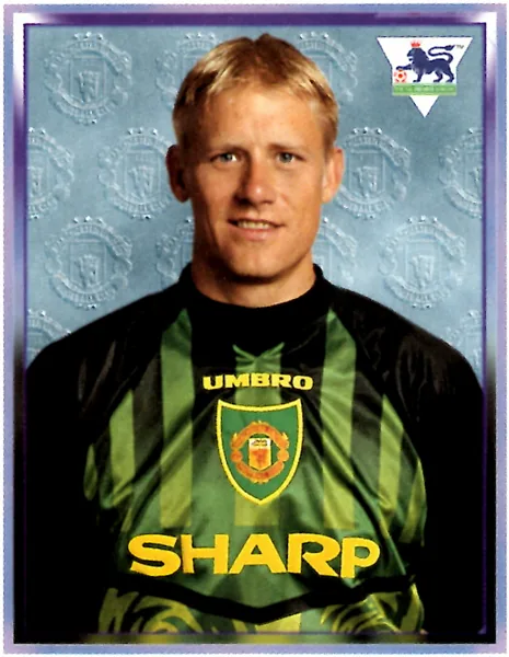 Peter Schmeichel sticker #342 - Merlin Premier League 98 Stickers