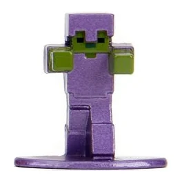 Zombie with Enchanted Armour mini #ZOMBIE-ARMOUR - Minecraft Nano Metalfigs (Wave 5)