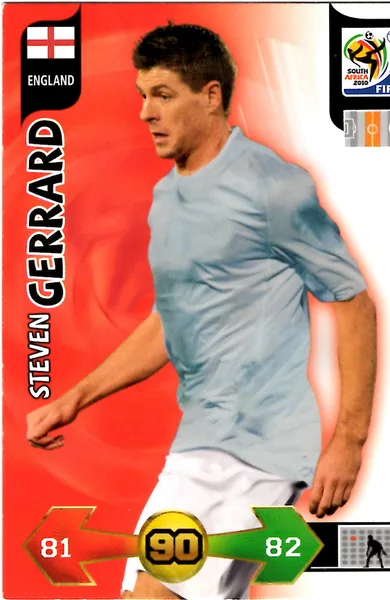 Steven Gerrard card #111 - Panini Adrenalyn XL 2010 FIFA World Cup (SA Edition)