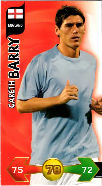 Gareth Barry card #114 - Panini Adrenalyn XL 2010 FIFA World Cup (SA Edition)