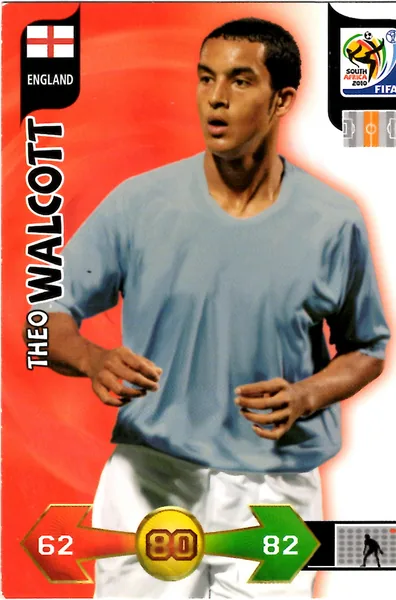 Theo Walcott card #116 - Panini Adrenalyn XL 2010 FIFA World Cup (SA Edition)
