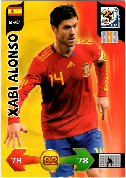 Xabi Alonso card #133 - Panini Adrenalyn XL 2010 FIFA World Cup (SA Edition)