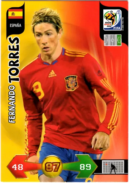 Fernando Torres card #136 - Panini Adrenalyn XL 2010 FIFA World Cup (SA Edition)