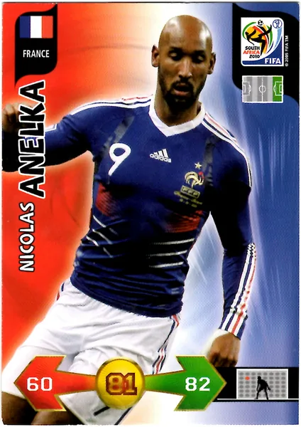 Nicolas Anelka card #154 - Panini Adrenalyn XL 2010 FIFA World Cup (SA Edition)