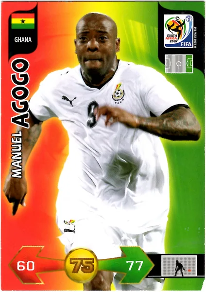 Manuel Agogo card #167 - Panini Adrenalyn XL 2010 FIFA World Cup (SA Edition)