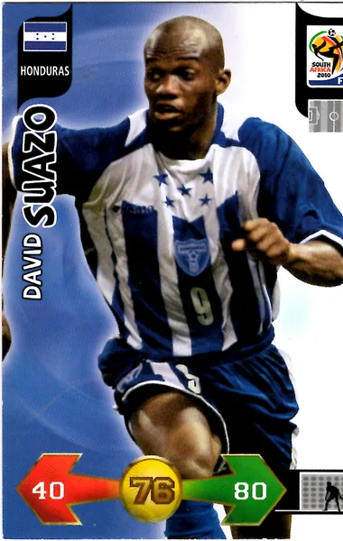 David Suazo card #193 - Panini Adrenalyn XL 2010 FIFA World Cup (SA Edition)