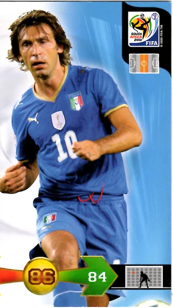 Andrea Pirlo card #200 - Panini Adrenalyn XL 2010 FIFA World Cup (SA Edition)
