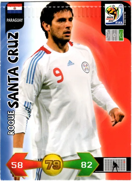 Roque Santa Cruz card #273 - Panini Adrenalyn XL 2010 FIFA World Cup (SA Edition)