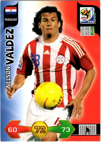 Nelson Valdez card #274 - Panini Adrenalyn XL 2010 FIFA World Cup (SA Edition)