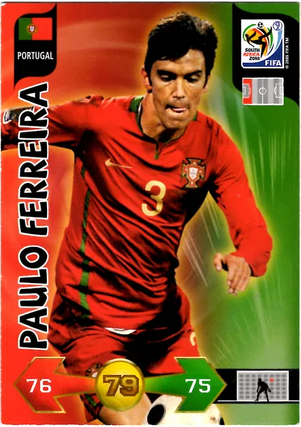 Paulo Ferreira card #279 - Panini Adrenalyn XL 2010 FIFA World Cup (SA Edition)