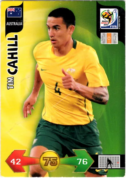 Tim Cahill card #28 - Panini Adrenalyn XL 2010 FIFA World Cup (SA Edition)