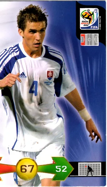 Peter Pekarik card #302 - Panini Adrenalyn XL 2010 FIFA World Cup (SA Edition)