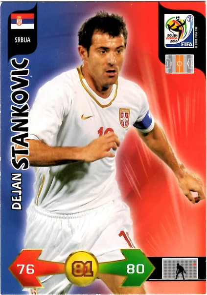 Dejan Stankovic card #324 - Panini Adrenalyn XL 2010 FIFA World Cup (SA Edition)