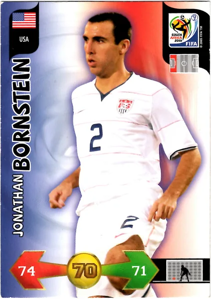 Jonathan Bornstein card #341 - Panini Adrenalyn XL 2010 FIFA World Cup (SA Edition)