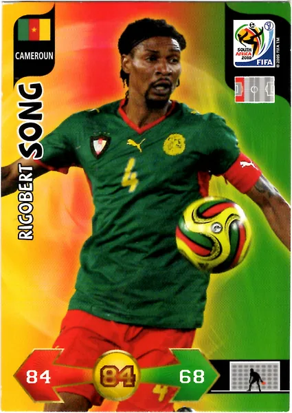 Rigobert Song card #54 - Panini Adrenalyn XL 2010 FIFA World Cup (SA Edition)