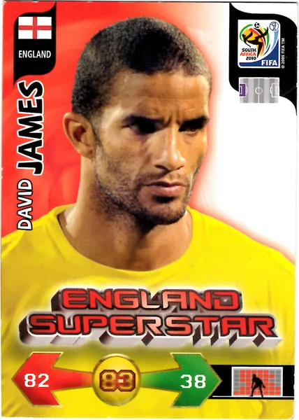 David James card #105 - Panini Adrenalyn XL 2010 FIFA World Cup (UK Edition)
