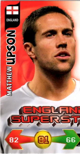Matthew Upson card #111 - Panini Adrenalyn XL 2010 FIFA World Cup (UK Edition)