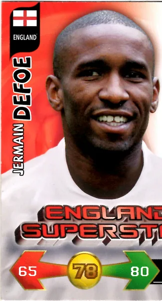 Jermain Defoe card #120 - Panini Adrenalyn XL 2010 FIFA World Cup (UK Edition)