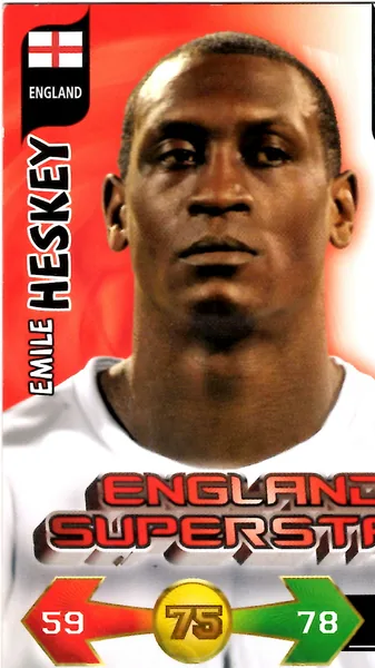 Emile Heskey card #122 - Panini Adrenalyn XL 2010 FIFA World Cup (UK Edition)