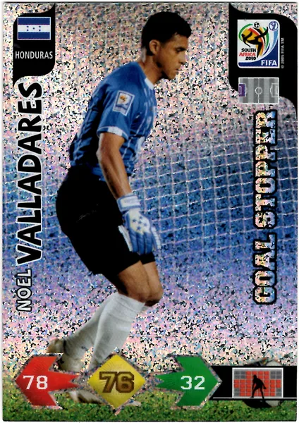 Noel Valladares card #202 - Panini Adrenalyn XL 2010 FIFA World Cup (UK Edition)