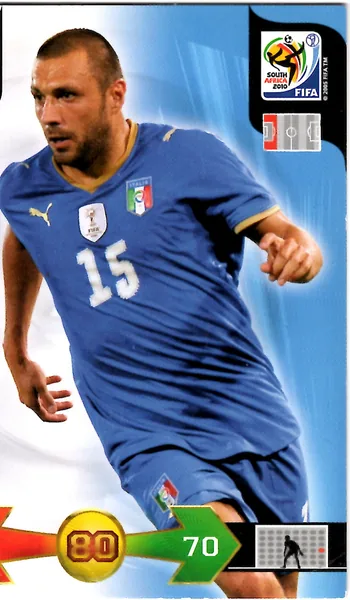 Andrea Dossena card #209 - Panini Adrenalyn XL 2010 FIFA World Cup (UK Edition)