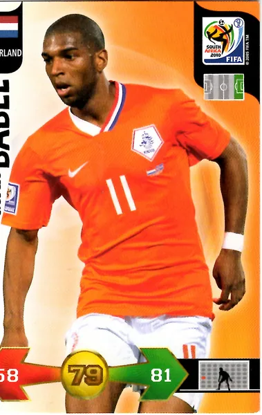 Ryan Babel card #251 - Panini Adrenalyn XL 2010 FIFA World Cup (UK Edition)