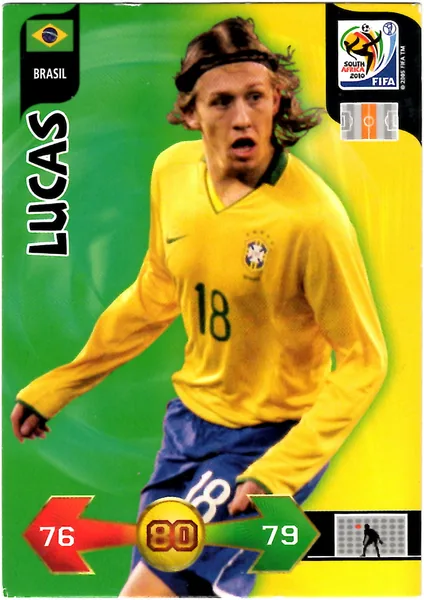 Lucas card #37 - Panini Adrenalyn XL 2010 FIFA World Cup (UK Edition)