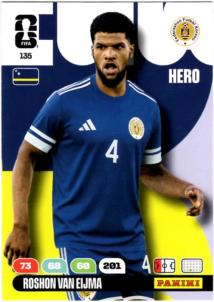 Roshon Van Eijma card #135 - Panini Adrenalyn XL FIFA World Cup 2026