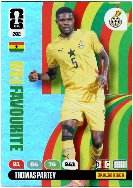 Thomas Partey card #202 - Panini Adrenalyn XL FIFA World Cup 2026