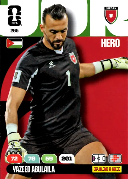 Yazeed Abulaila card #265 - Panini Adrenalyn XL FIFA World Cup 2026