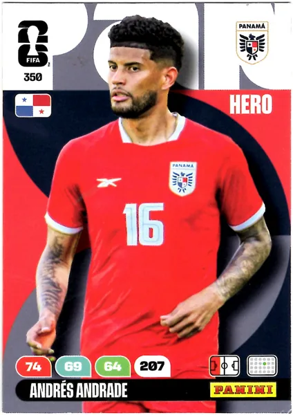 Andres Andrade card #350 - Panini Adrenalyn XL FIFA World Cup 2026